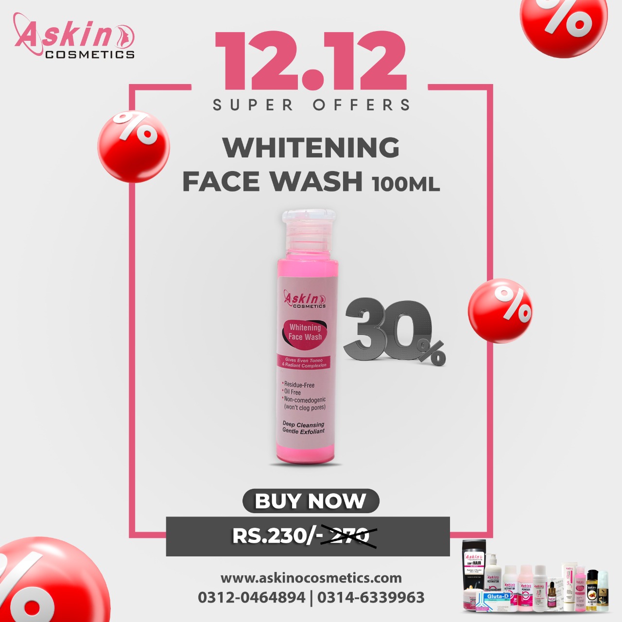 Askino Face Wash 12-12 Deal
